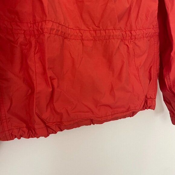 COACH Jacket Women Small Orange Hooded Full Zip Windbreaker Outdoor Designer - Picture 11 of 16